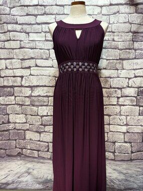 Nic & Dom Purple Sleeveless Dress Size S
